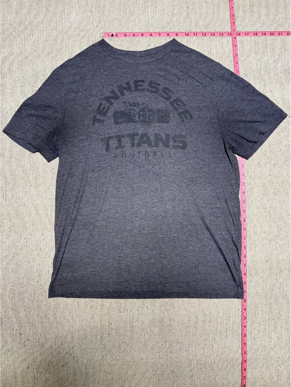 NFL Tennessee Titans Men's Large Heather Navy T-Shirt Large